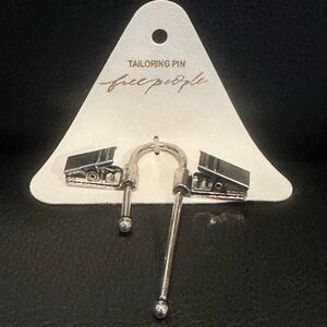 New! Free People Francisco Toggle Tailor Pin / silver